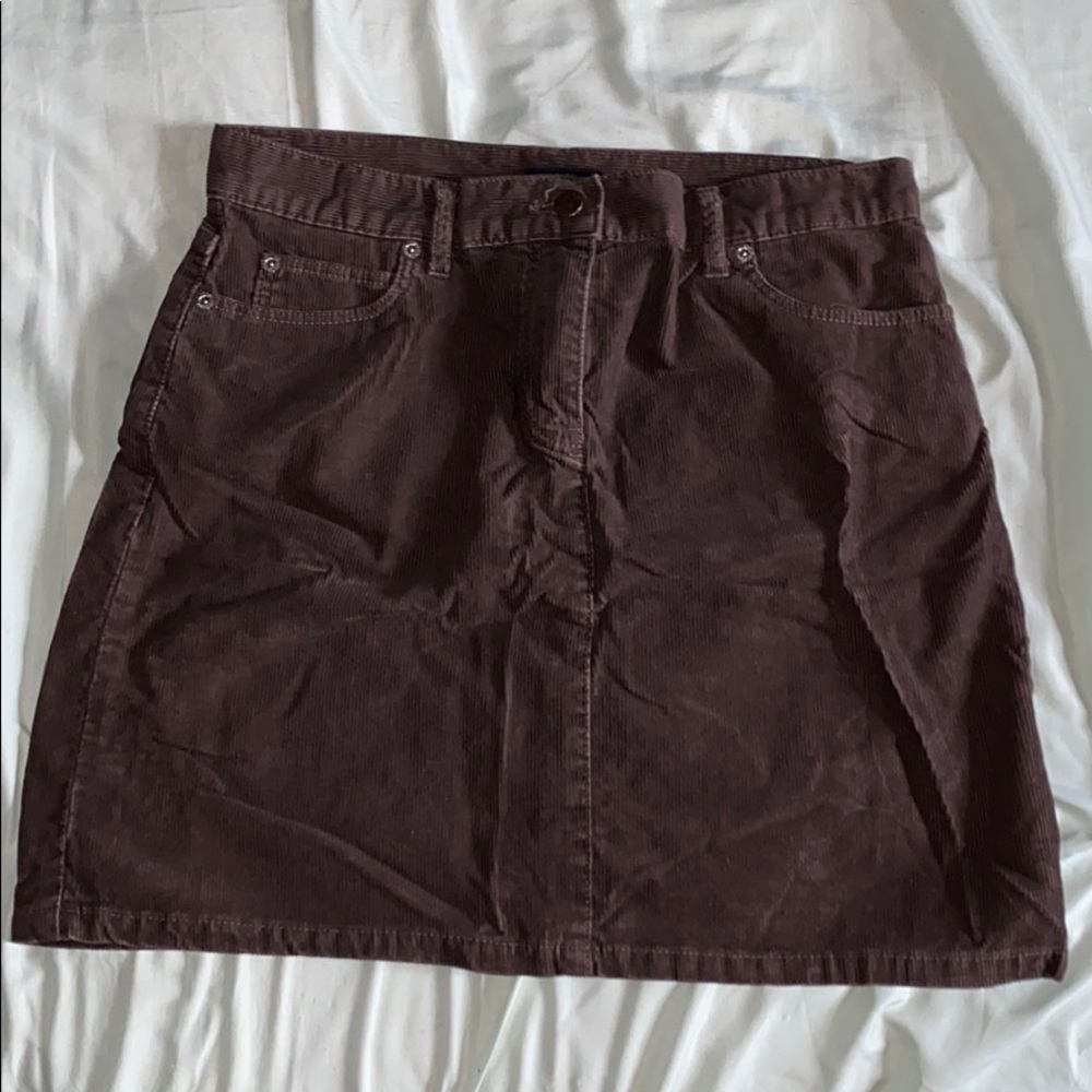 Brown j crew skirt